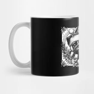 Cute pug Illustration Mug